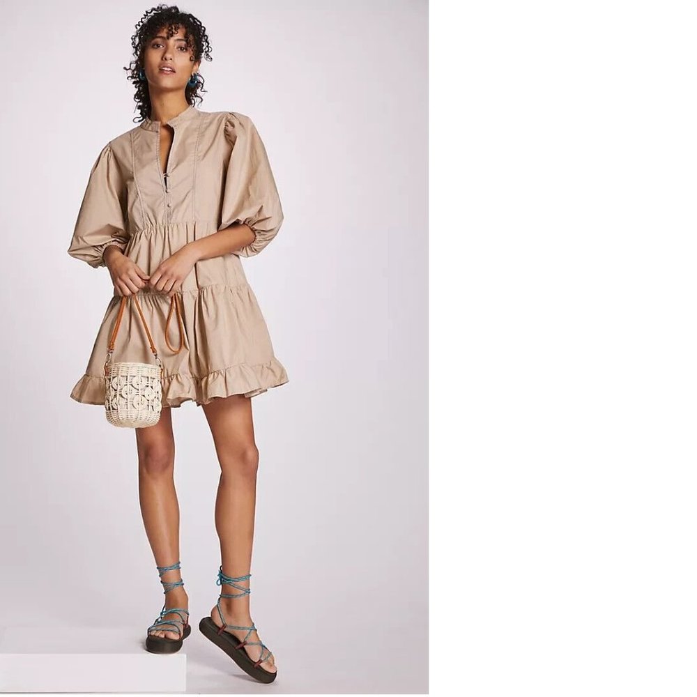 Anthropologie Ruffled Tunic Dress - Picture 2 of 5